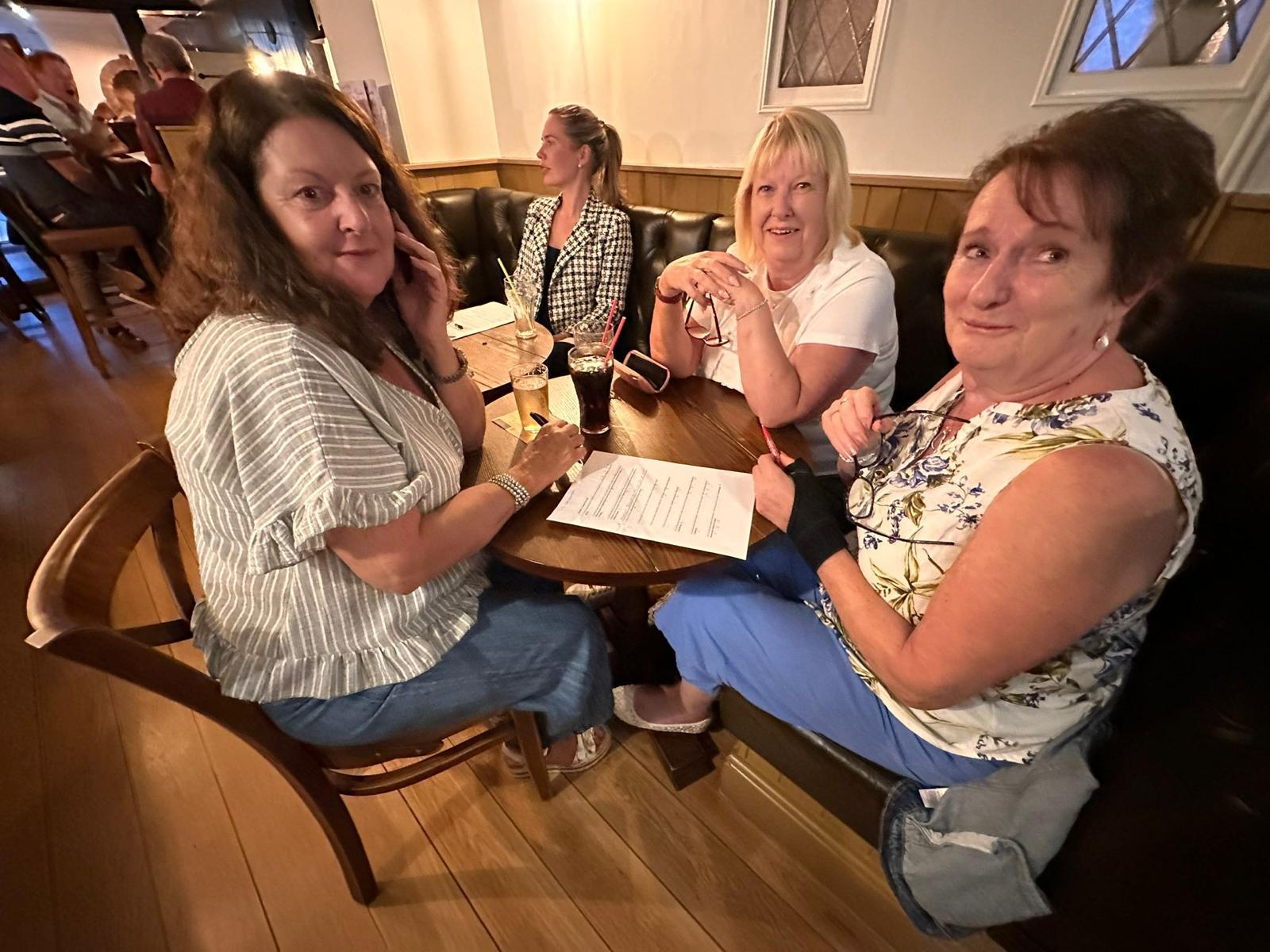Friends enjoying an evening at The Royal Sun
